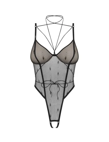 Anniverse special body ouvert et harnais - Noirs