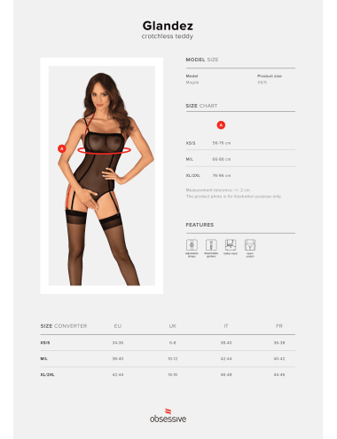 Glandez body ouvert - Noir