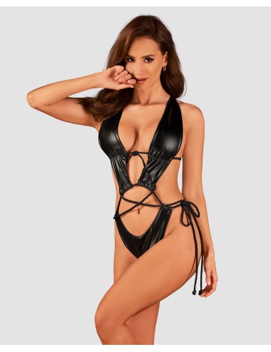 Cordellis body ouvert - Noir wetlook