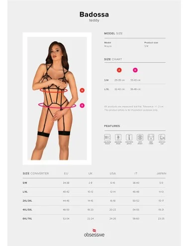 Badossa Body ouvert - Noir