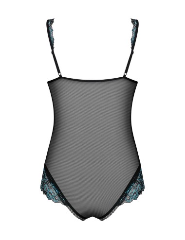 Amanta Body ouvert - Noir et Turquoise