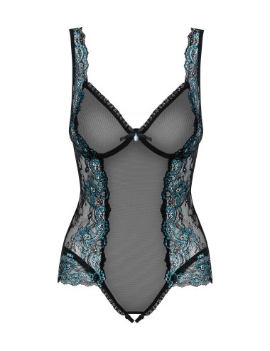 Amanta Body ouvert - Noir et Turquoise