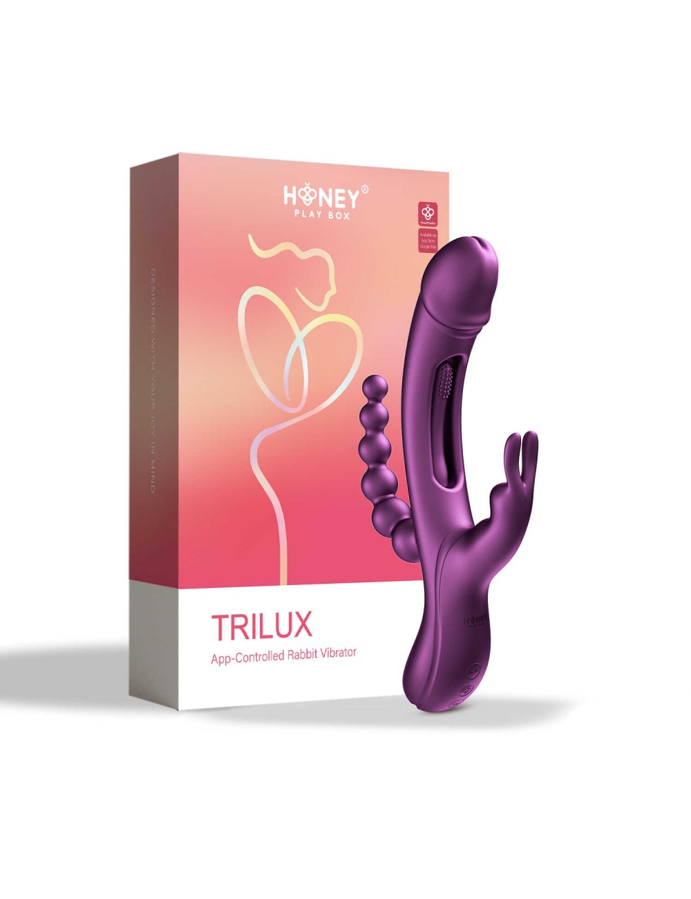 Trilux Rabbit 4 en 1 controlé par application - Violet Trilux Rabbit 4 en 1 controlé par application - Violet