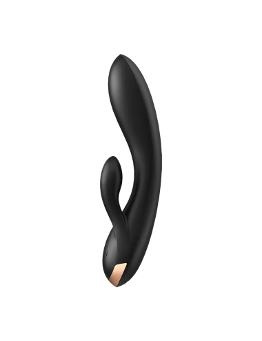 Vibromasseur rabbit Satisfyer Double Flex Connect Noir