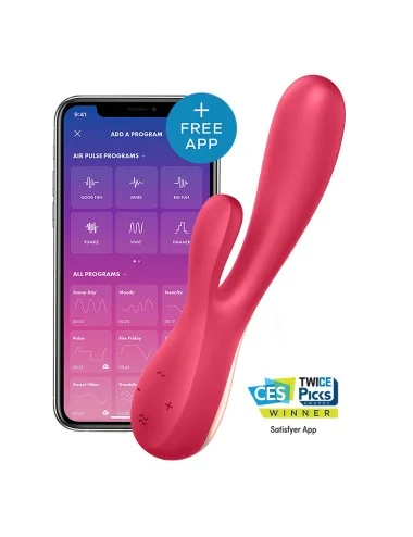 Vibromasseur connecté Satisfyer Mono Flex - Rouge