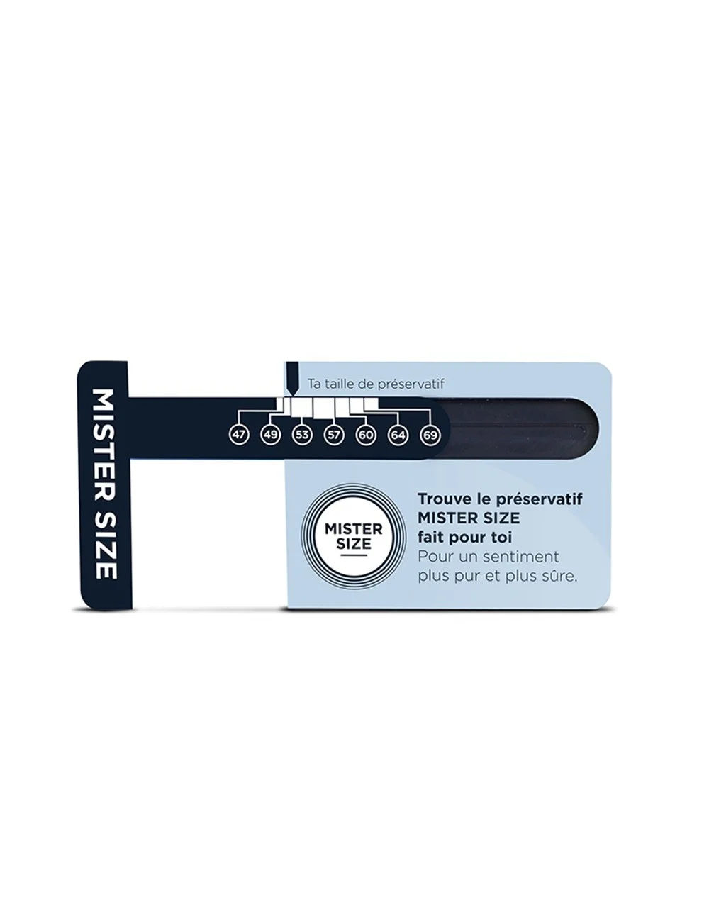 Mister Sizer Règle de mesure de diamètre pénien - MSSIZER Mister Sizer Règle de mesure de diamètre pénien - MSSIZER