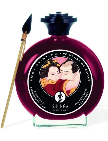 Peinture de corps comestible fraise vin pétillant 100ml - CC817002