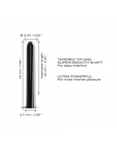Vibromasseur Dorcel Black Muse 2.0 19 cm - Noir