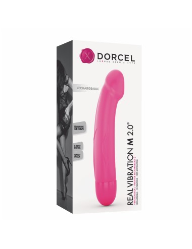 Vibromasseur Real Vibration M 22 cm 2.0 - Rose
