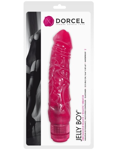 Vibromasseur Jelly Boy - Rose