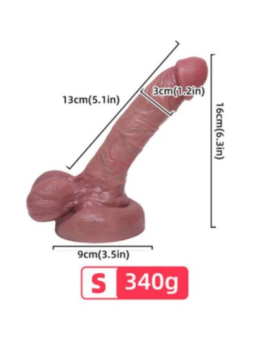 ARMONY - GODE RÉALISTE EN SILICONE LIQUIDE 13 CM