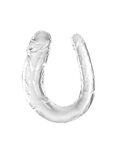 KING COCK - DOUBLE TROUBLE DOUBLE GODE 33 CM TRANSPARENT