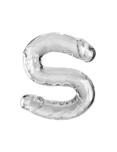 KING COCK - DOUBLE TROUBLE DOUBLE GODE 46 CM TRANSPARENT