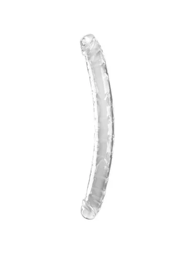 KING COCK - DOUBLE TROUBLE DOUBLE GODE 46 CM TRANSPARENT