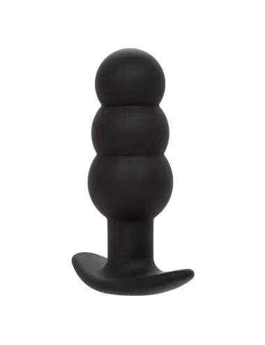 CALEXOTICS - ROCK BOTTOM PLUG ANAL PERLÉ 10 VIBRATIONS SILICONE NOIR