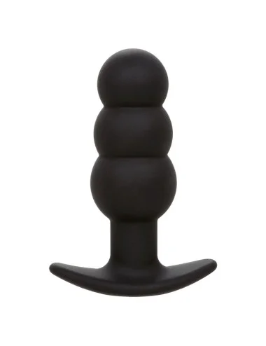 CALEXOTICS - ROCK BOTTOM PLUG ANAL PERLÉ 10 VIBRATIONS SILICONE NOIR