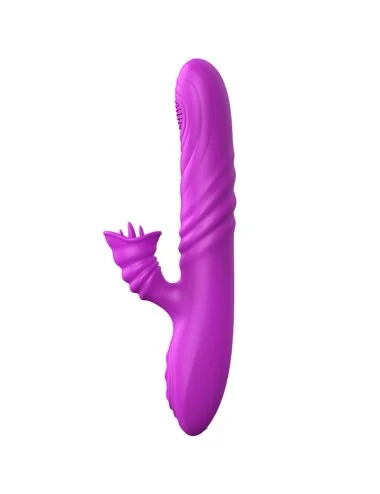 ARMONY - VIBRATEUR MULTIFONCTION ANGELIA AVEC LANGUE STIMULANTE EFFET CHALEUR VIOLET