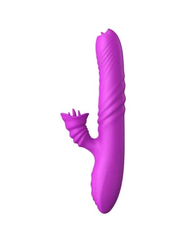 ARMONY - VIBRATEUR MULTIFONCTION ANGELIA DOUBLE LANGUE EFFET CHALEUR VIOLET
