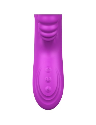ARMONY - VIBRATEUR MULTIFONCTION ANGELIA DOUBLE LANGUE EFFET CHALEUR VIOLET
