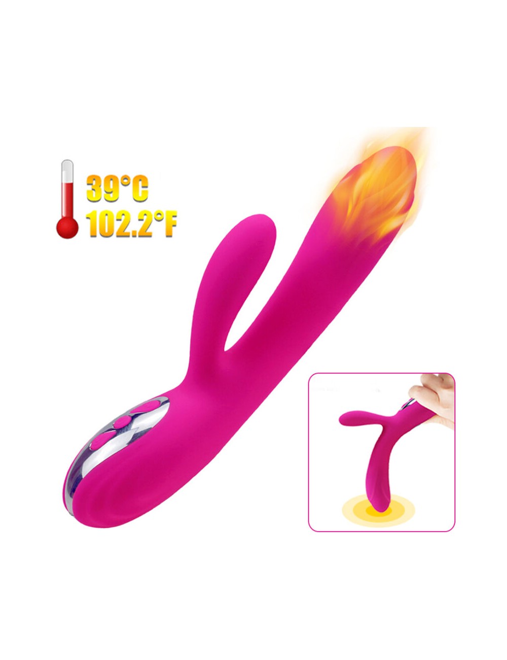 ARMONY - VIBRATEUR & STIMULATEUR FLEXIBLE EFFET CHALEUR FUCHSIA ARMONY - VIBRATEUR & STIMULATEUR FLEXIBLE EFFET CHALEUR FUCHSIA