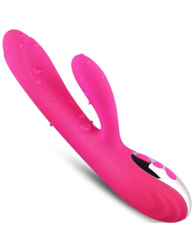 ARMONY - VIBRATEUR & STIMULATEUR FLEXIBLE  EFFET CHALEUR FUCHSIA