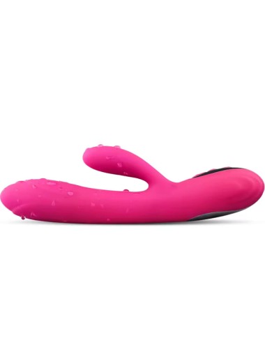 ARMONY - VIBRATEUR & STIMULATEUR FLEXIBLE  EFFET CHALEUR FUCHSIA