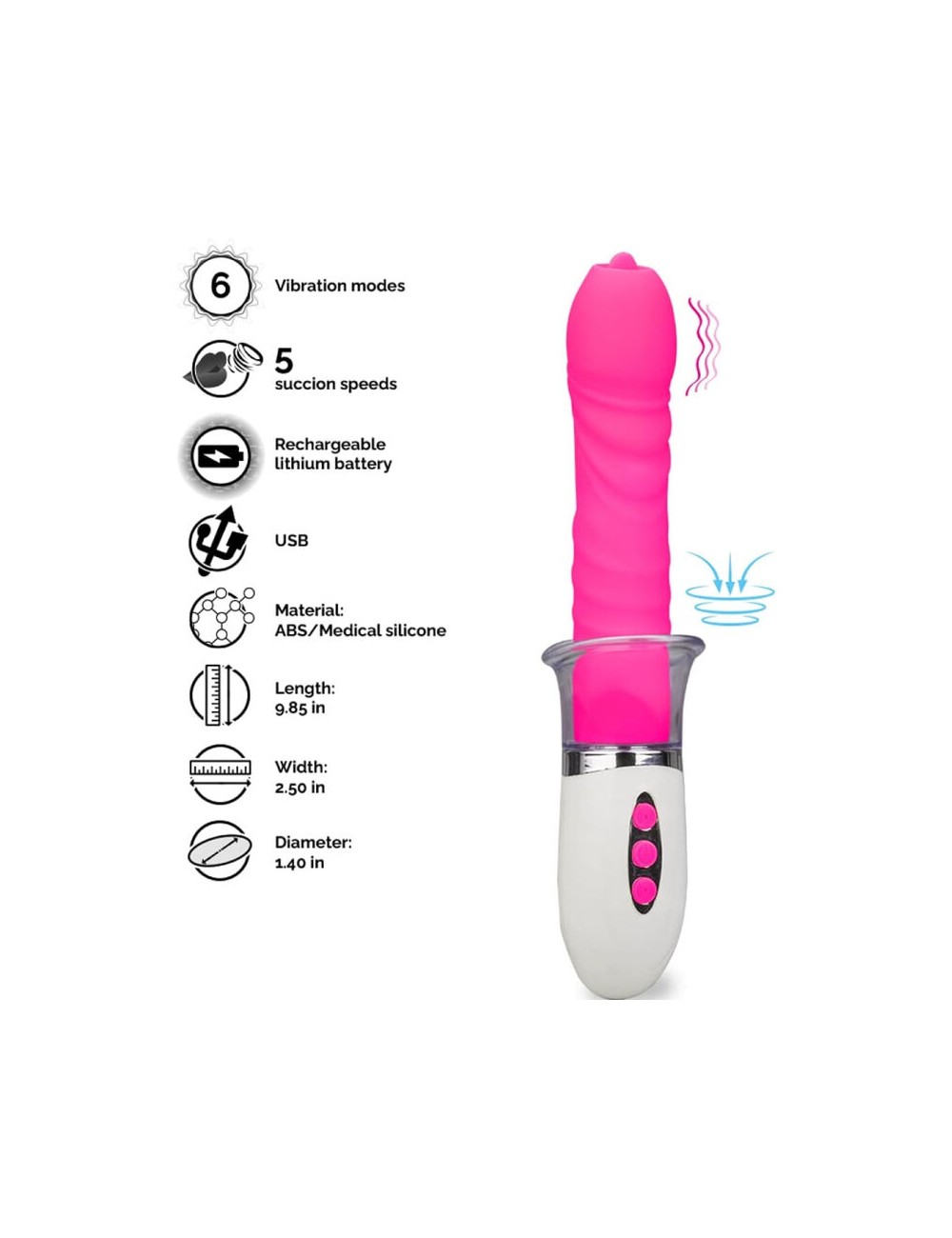 ARMONY - VIBRATEUR LIBERTY & POUSSÉE AVEC LANGUE ARMONY - VIBRATEUR LIBERTY & POUSSÉE AVEC LANGUE