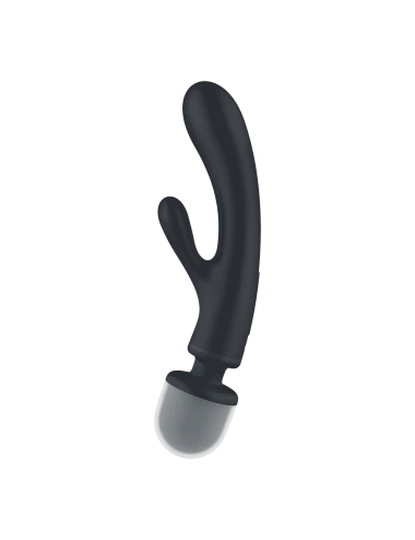 Triple lover Rabbit et Wand Satisfyer - Noir