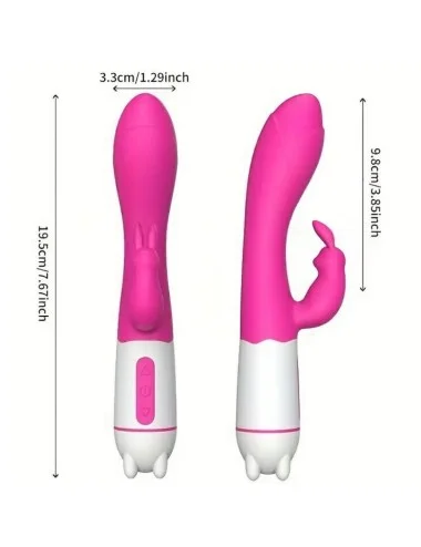 ARMONY - HAPPY VIBRATEUR & STIMULATEUR DE LAPIN FUCHSIA