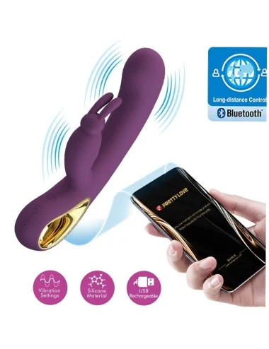 PRETTY LOVE - LIAM VIBRATEUR LAPIN ET STIMULATEUR DE POINT G VIOLET