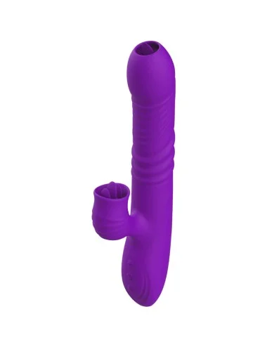 ARMONY - VIBRATEUR LAPIN ENTIÈREMENT G SPOT AVEC LANGUE STIMULANTE EFFET CHALEUR VIOLET