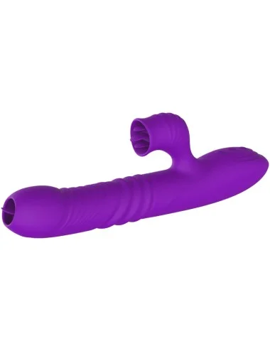 ARMONY - VIBRATEUR LAPIN ENTIÈREMENT G SPOT AVEC LANGUE STIMULANTE EFFET CHALEUR VIOLET
