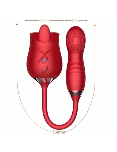 ARMONY - VIBRATEUR DE FLEUR DELIGHT & BUMPING AVEC LANGUE ROUGE
