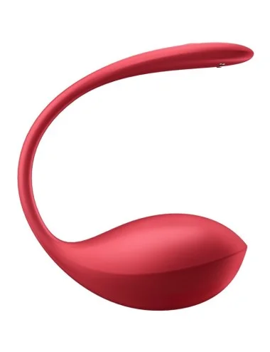 SATISFYER - SHINY PETAL STIMULATEUR À TÉLÉCOMMANDE À DISTANCE G POINT ROUGE APPLICATION GRATUITE
