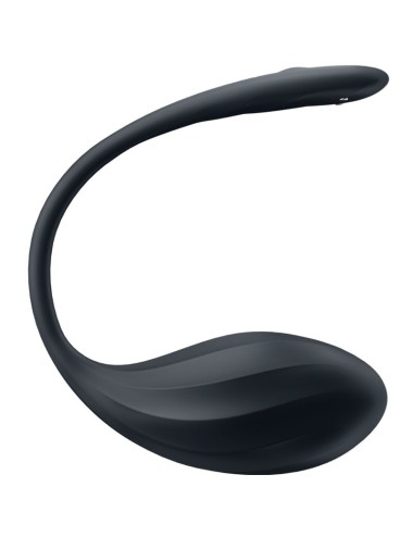 SATISFYER - RIBBED PETAL TÉLÉCOMMANDE DE STIMULATEUR DE POINT G NOIR APPLICATION GRATUITE