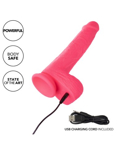 CALEXOTICS - STUDS VIBRATEUR RÉALISTE 10 VIBRATIONS ROSE