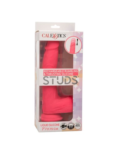 CALEXOTICS - STUDS VIBRATEUR RÉALISTE 10 VIBRATIONS ROSE