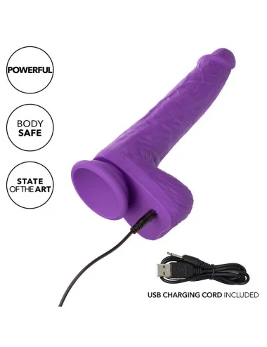 CALEXOTICS - STUDS VIBRATEUR RECHARGEABLE ET ROTATIF 10 VIBRATIONS VIOLET