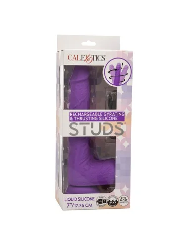 CALEXOTICS - STUDS VIBRATEUR RECHARGEABLE ET ROTATIF 10 VIBRATIONS VIOLET