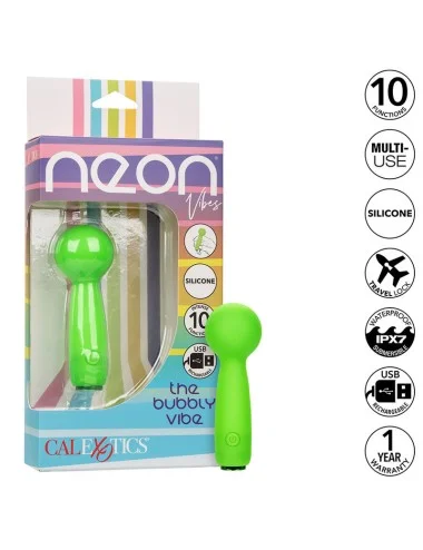 CALEXOTICS - NEON VIBES LE BUBBLY VIBE MINI MASSEUR 10 VIBRATIONS VERT