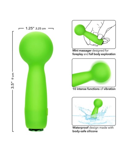 CALEXOTICS - NEON VIBES LE BUBBLY VIBE MINI MASSEUR 10 VIBRATIONS VERT