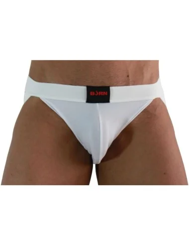 BURN - 007 JOCK LYCRA BLANC L