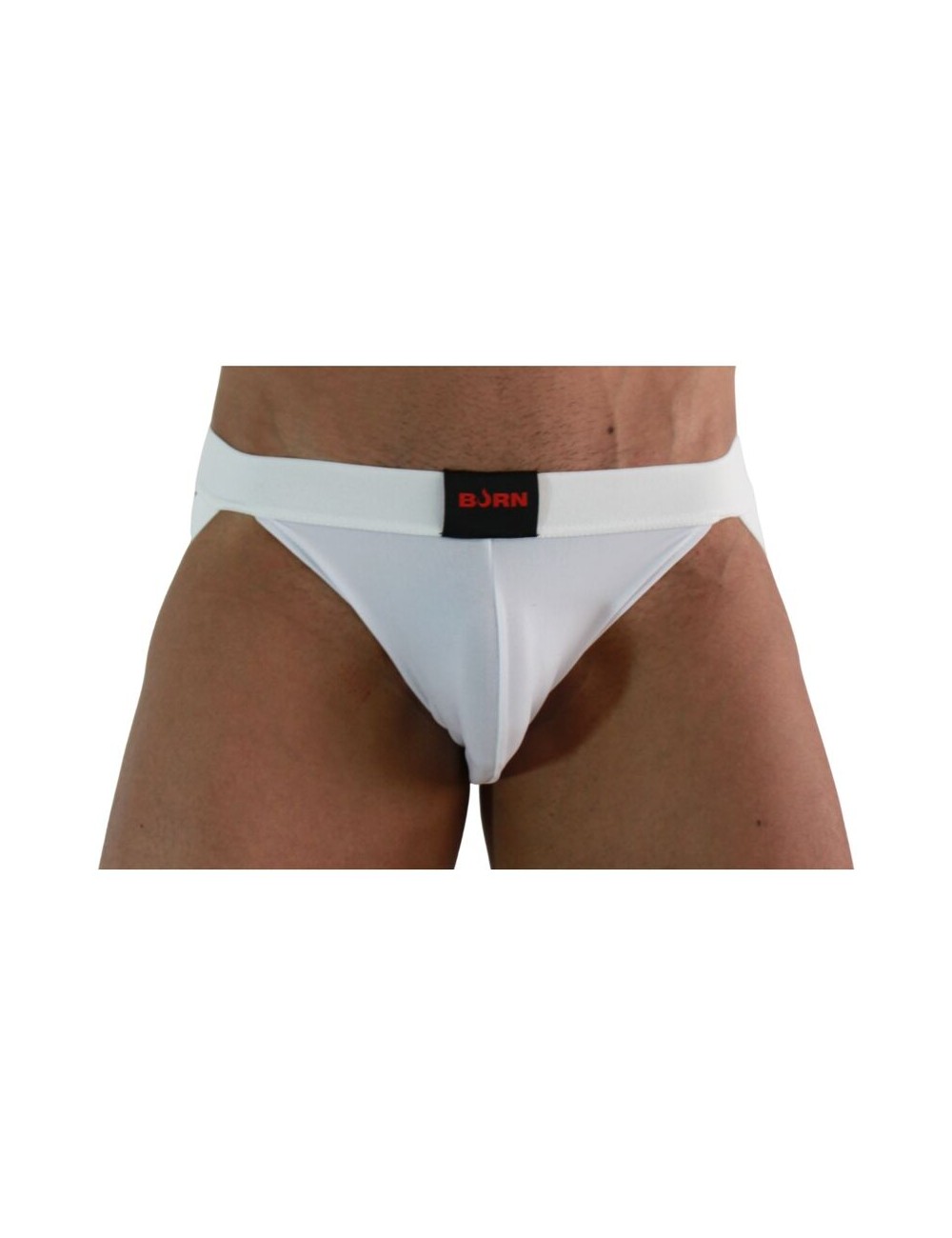 BURN - 007 JOCK LYCRA BLANC L BURN - 007 JOCK LYCRA BLANC L