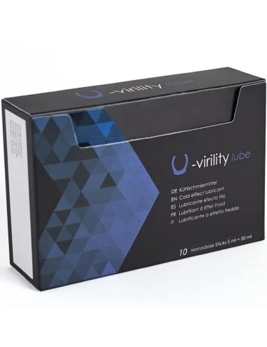 500 COSMETICS - U-VIRILITY LUBE LUBRIFIANT EFFET FROID 10 X 5 ML