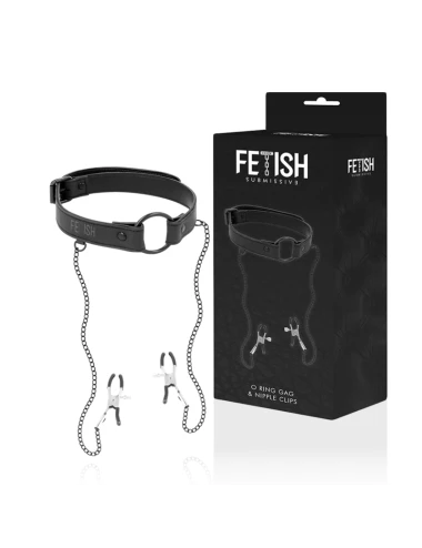 FETISH SUBMISSIVE - ANNEAU BILLON AVEC PINCES  TÉLÉMON