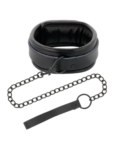 DARKNESS - COLLIER NOIR AVEC CHAÎNE