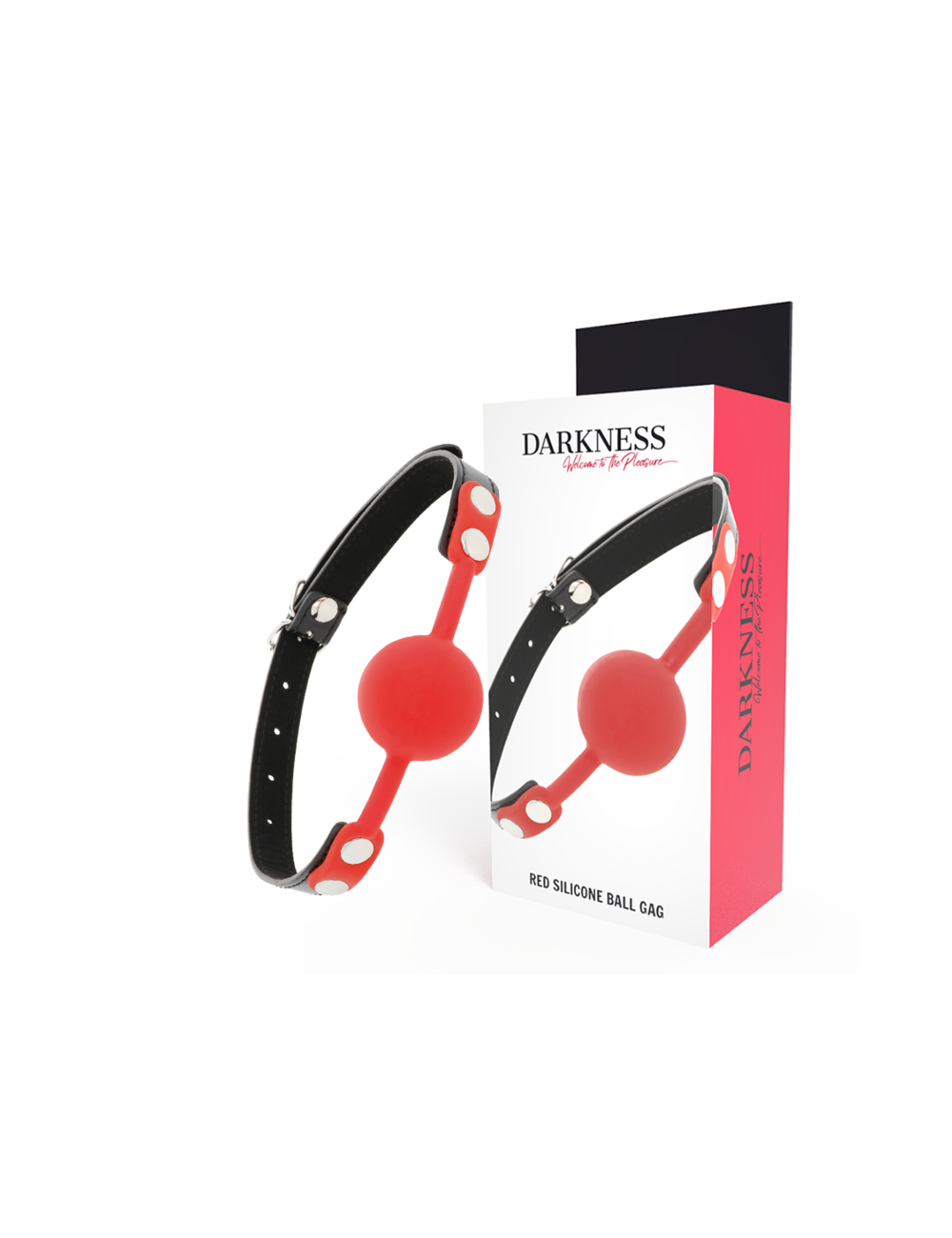 DARKNESS - BÂILLON EN SILICONE ROUGE DARKNESS - BÂILLON EN SILICONE ROUGE