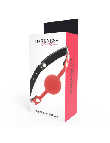 DARKNESS - BÂILLON EN SILICONE ROUGE