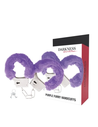 DARKNESS - MENOTTES EN MÉTAL DOUBLÉES LILAS
