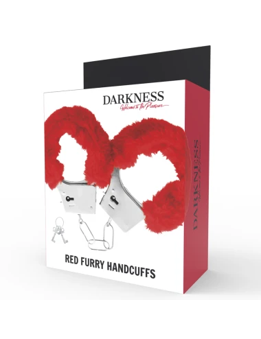 DARKNESS - MENOTTES EN MÉTAL DOUBLÉES ROUGES